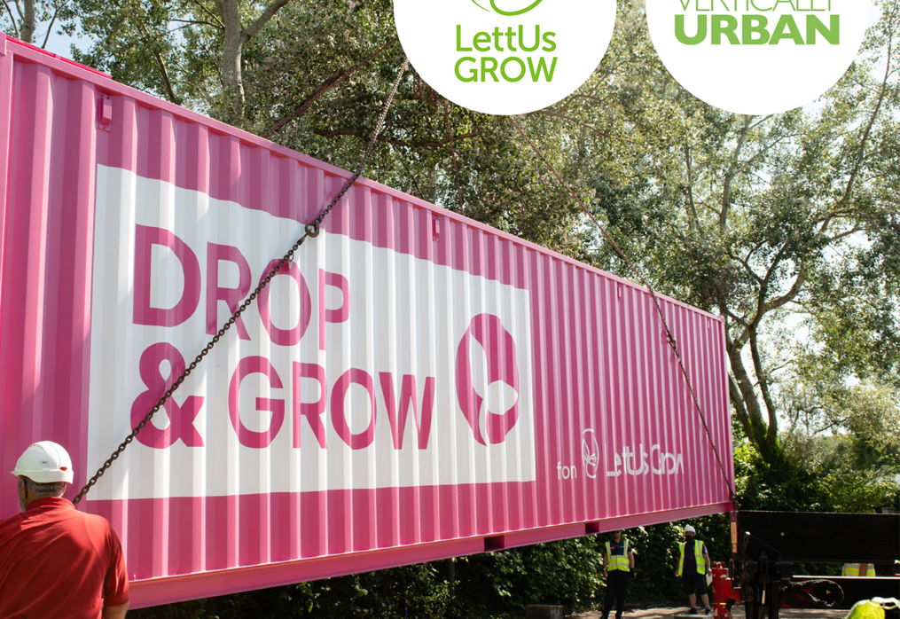 LETTUS GROW & VERTICALLY URBAN PARTNER TO LIGHT UP CONTAINER FARMS